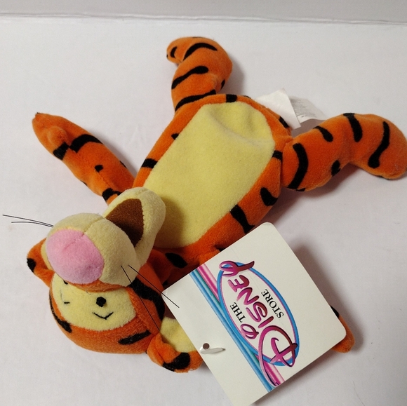 The Disney Store Mini Bean Bag Tigger 9" Plush Stuffed Animal Toy - Picture 2 of 8